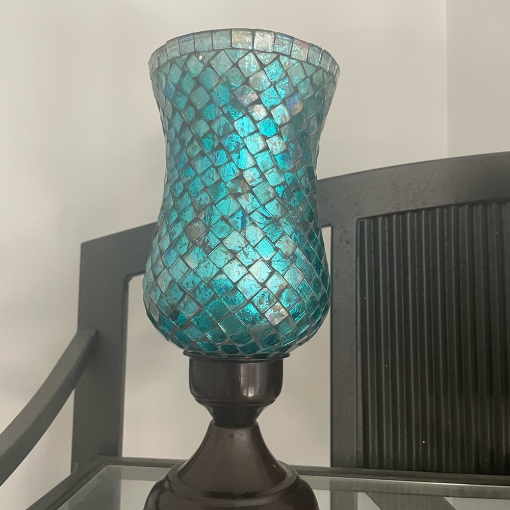 Mosaic Glass Vases / Candle Holders